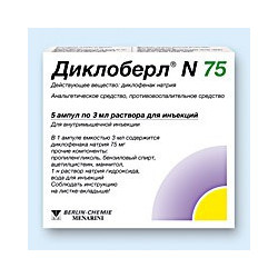 Dicloberl fiole 75mg/3ml N5