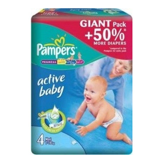 Pampers ACTIVE BABY maxi 7-18kg N