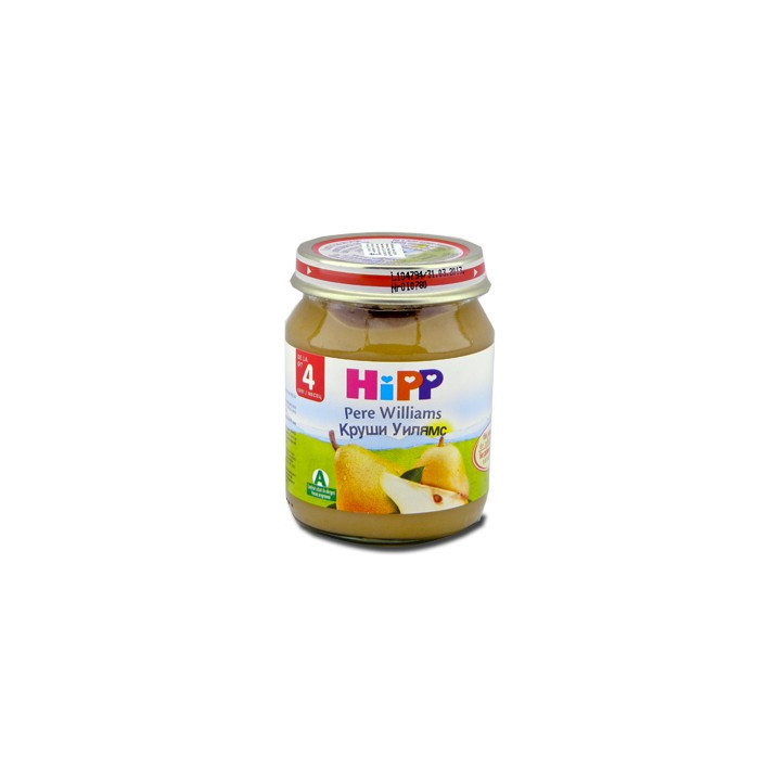 Hipp piure pere Wiliams (4luni) 125gr /4