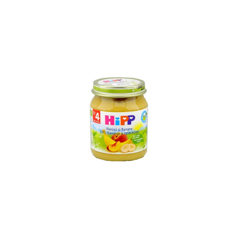 Hipp piure persic/banane (4luni) 125gr /