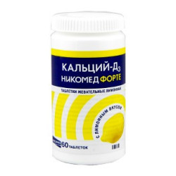 Calcium-D3 forte tab N60 (Nycomed)