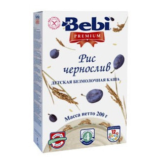 Bebi terci f/lapte orez+pruna 200gr