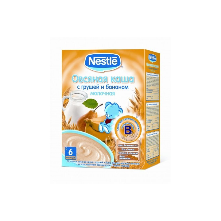 Nestle terci ovaz cu lapte+pere+banane 