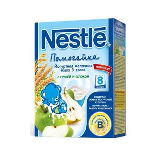 Nestle terci iaurt-lapte 3 злака mere+pe