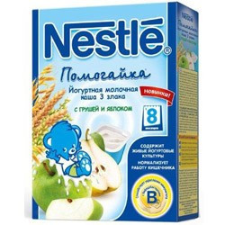 Nestle terci iaurt-lapte 3 злака mere+pe