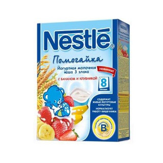 Nestle terci iaurt-lapte 3 злака banana+
