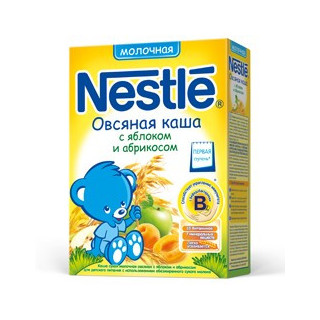 Nestle terci de lapte cu mar+caise 250g