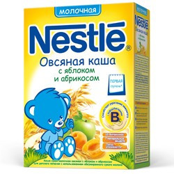 Nestle terci de lapte cu mar+caise 250g
