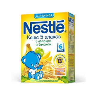 Nestle terci "5 злаков" mar+banane 200