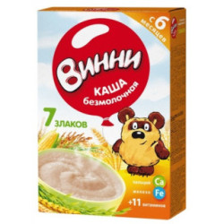 Terci f/lapte Винни 7 злаков 220 gr