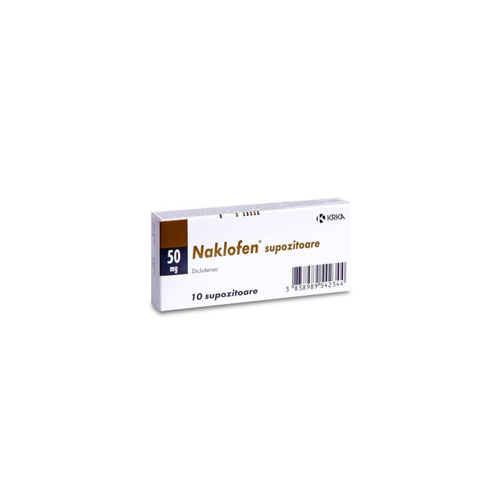 Naclofen sup 50mg N10