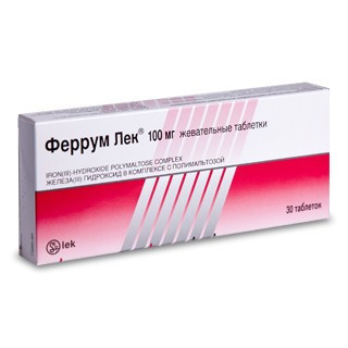 Ferrum-Lek tab mast 100mg N30