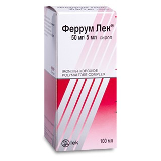 Ferrum-Lek sir 50mg/5ml 100ml