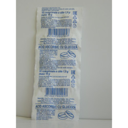 Acid ascor tab 0 1g cu gluc N10X10 (Fa