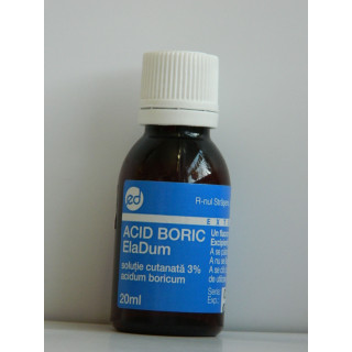 Acid boric sol  alcool  3% 20 ml  - Medicamente