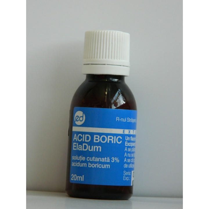 Acid boric sol  alcool  3% 20 ml  - Medicamente
