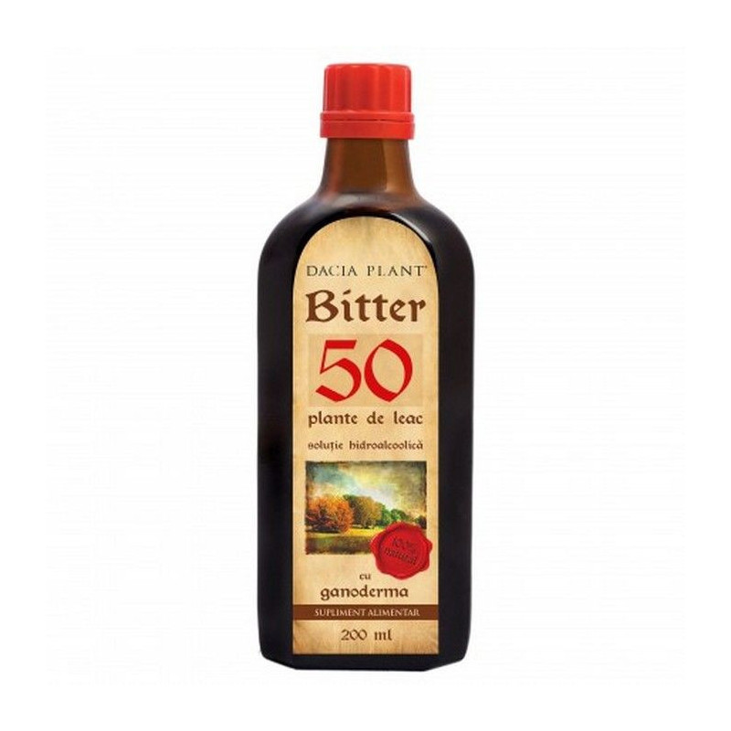 Bitter 50 plante cu ganoderma sol.hidroalc. 200ml