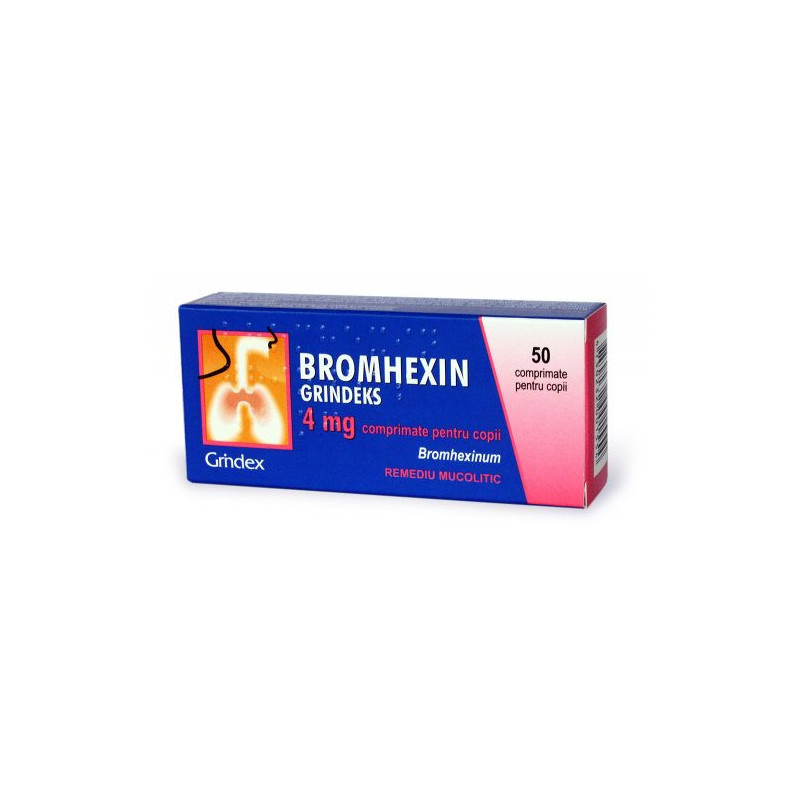 Bromheksins comp  4mg N50 (Grind) - Medicamente