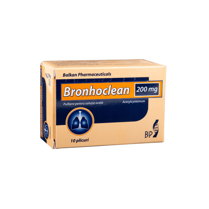 Bronhoclean praf 200mg 3gr. N10 (Balkan) Acetilcistein
