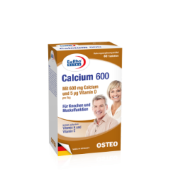 Calcium 600mg+ D3 5mcg +K+E comp. N15x4 (Euro OTC)