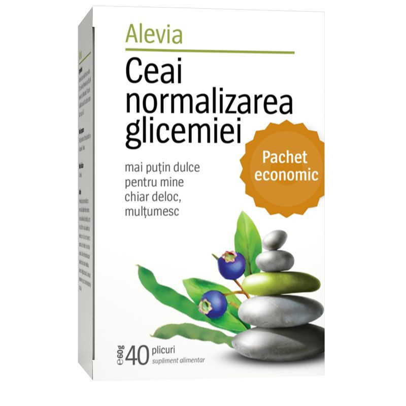 Ceai Alevia normalizarea glicemiei 1.7g N40
