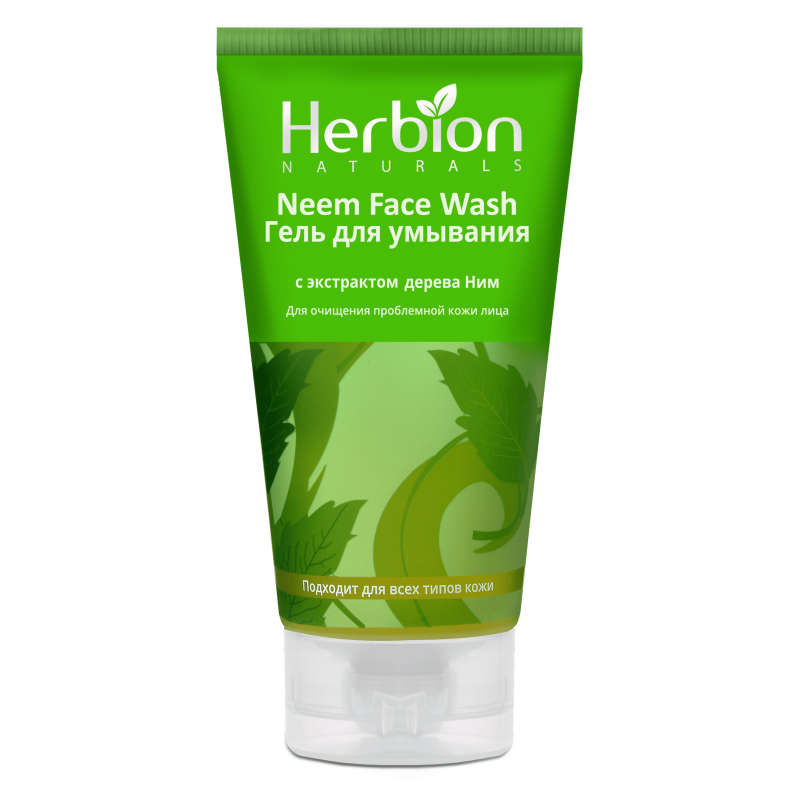 Herbion Gel de curatare exfoliant fata cu extract de arbore de NEEM 100ml pu toate tipurile de piele
