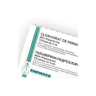 Papaverina fiole 2% 2ml N10(Farmaco)